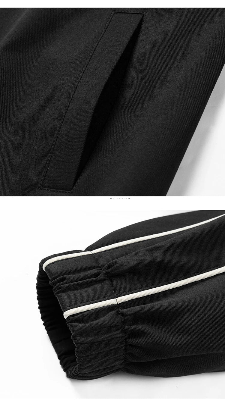 Striped White Lining With Rib sleeve Style Jacket ,  - Streetwear Jacket - Slick Street