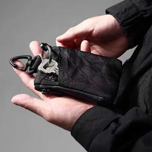 Black Color Zipper Belt Bag , - Streetwear Bag - Slick Street