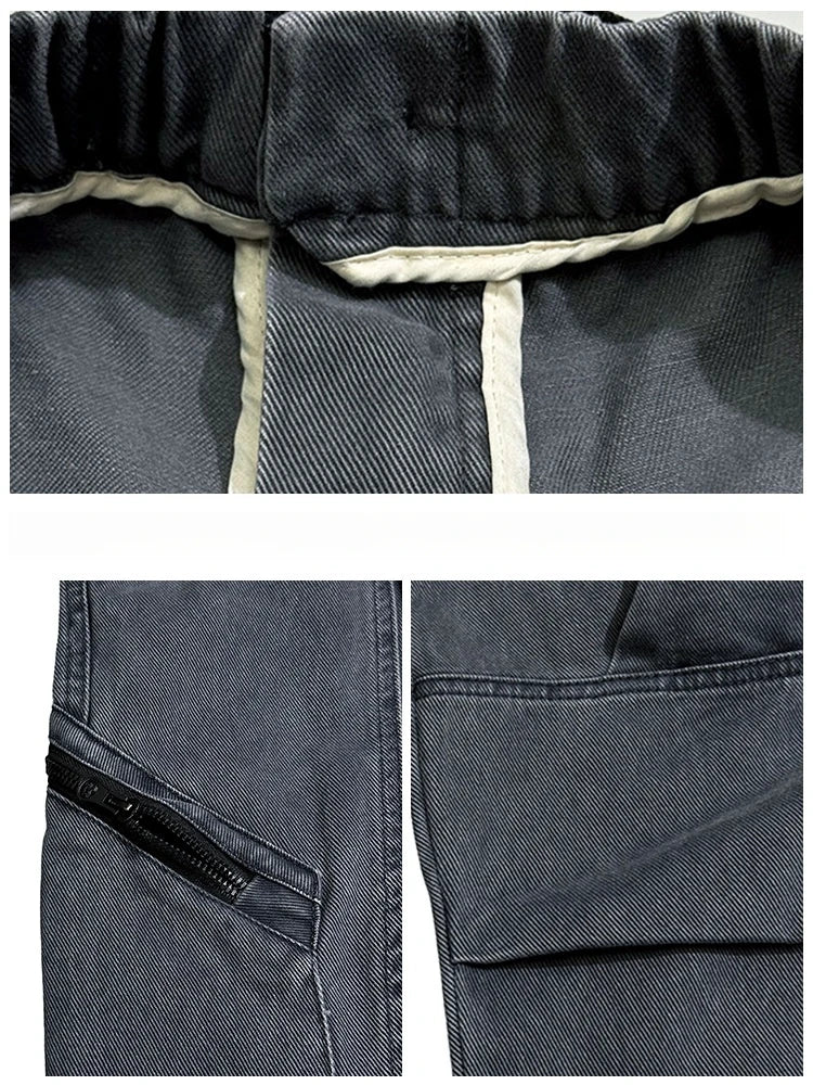 Multi-Pocket Cargo Baggy Pants , - Streetwear Pants - Slick Street