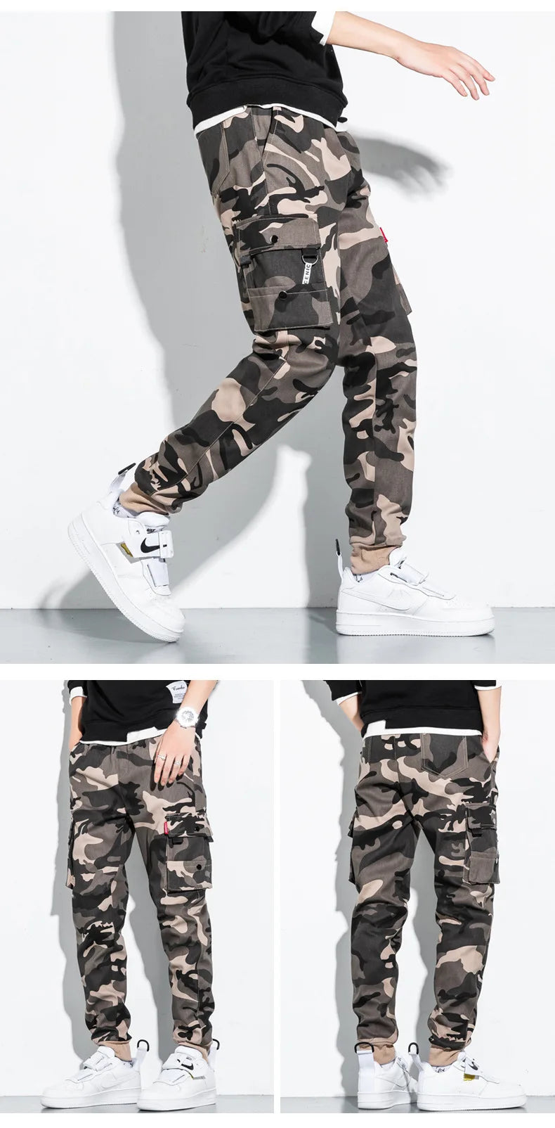 CR3 Camouflage Cargo Pants ,  - Streetwear Pants - Slick Street