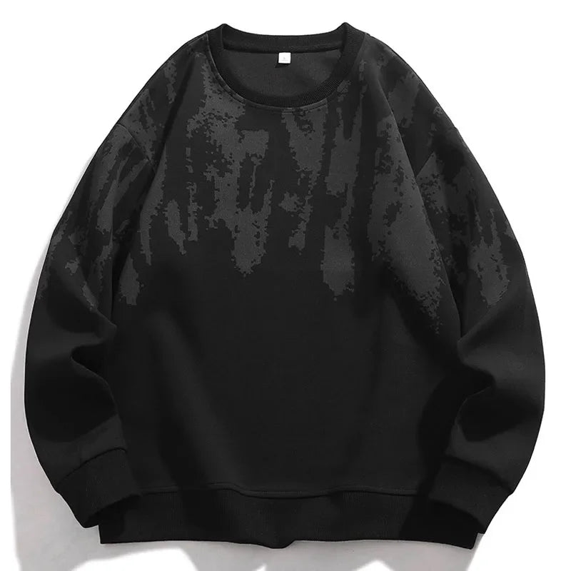 Two Tones Pullover Sweater Black, XS - Streetwear Sweater - Slick Street