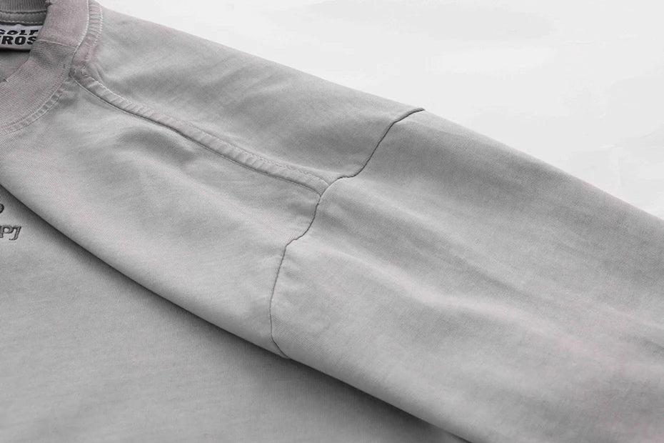 Plain Color Ripped Oversized T-Shirt , - Streetwear T-Shirt - Slick Street