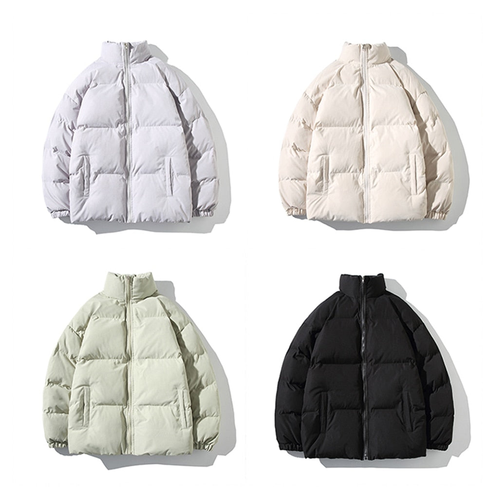 Puffer Mandarin Collar With Puff Sleeves Jacket ,  - Streetwear Jacket - Slick Street