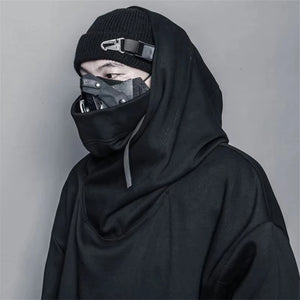 Nightshade Beanie Hat with Buckle , - Streetwear Hats - Slick Street