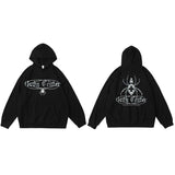 Cross Cellar Spider Graphic Hoodie Black, S - Streetwear Hoodie - Slick Street