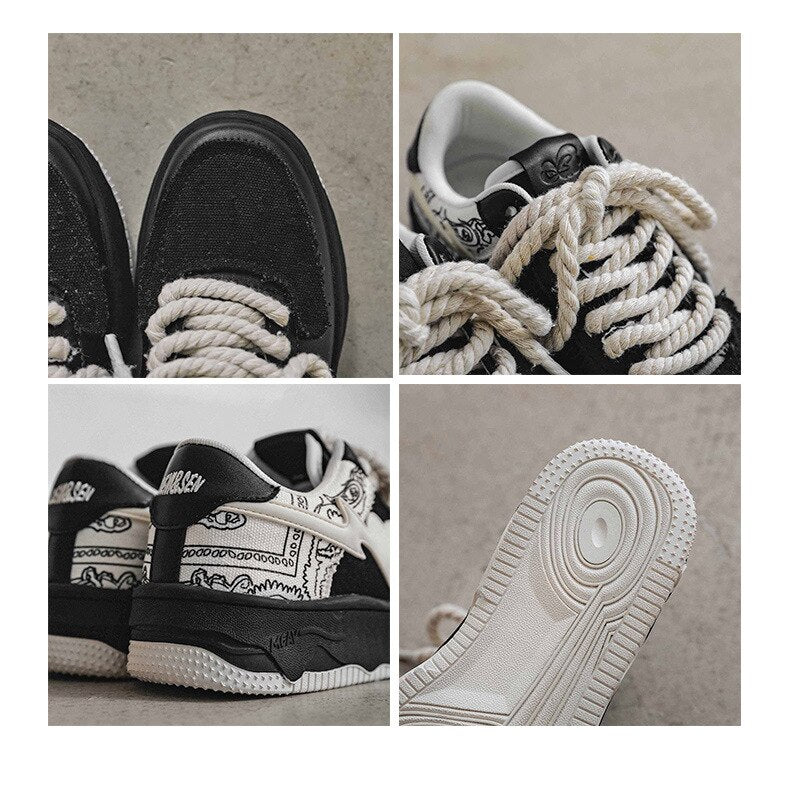 Black VS Heart Sneakers ,  - Streetwear Shoes - Slick Street