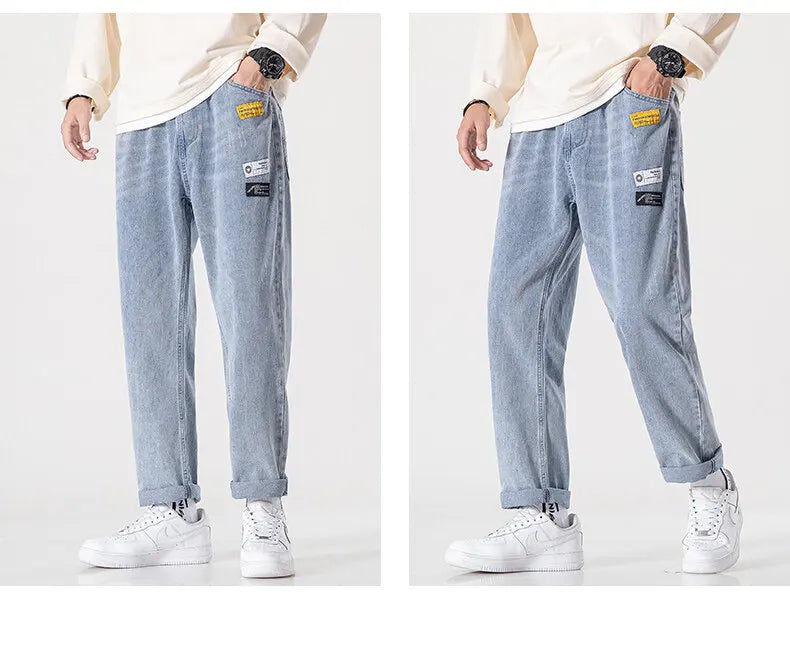 Ripped Nostalgic Denim Pants ,  - Streetwear Pants - Slick Street