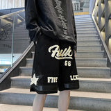 Number 66 Knee Length Shorts Black, XS - Streetwear Shorts - Slick Street