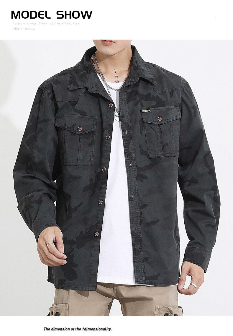 Military VSA Camouflage Shirt ,  - Streetwear Shirt - Slick Street
