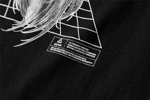 Streetwear Robotic Anime Girl Loose T-Shirt ,  - Streetwear T-Shirt - Slick Street