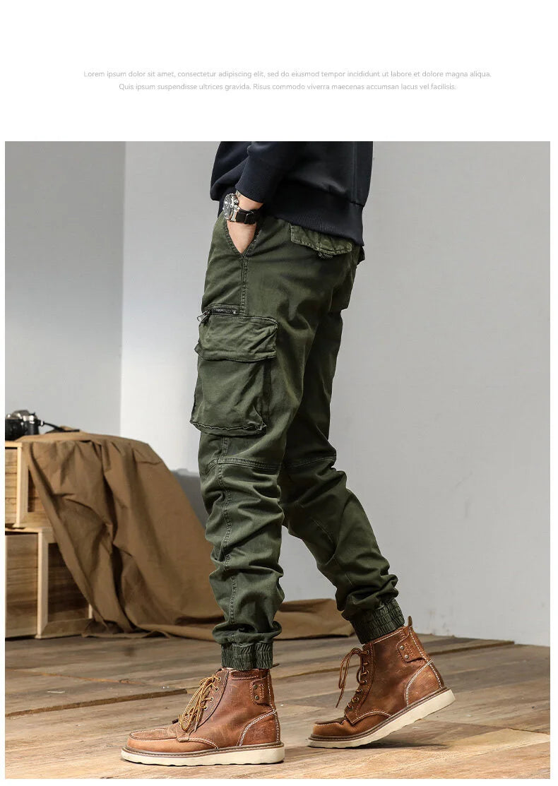 Tactical Elastic Waist And Ankle Pants , - Streetwear Pants - Slick Street