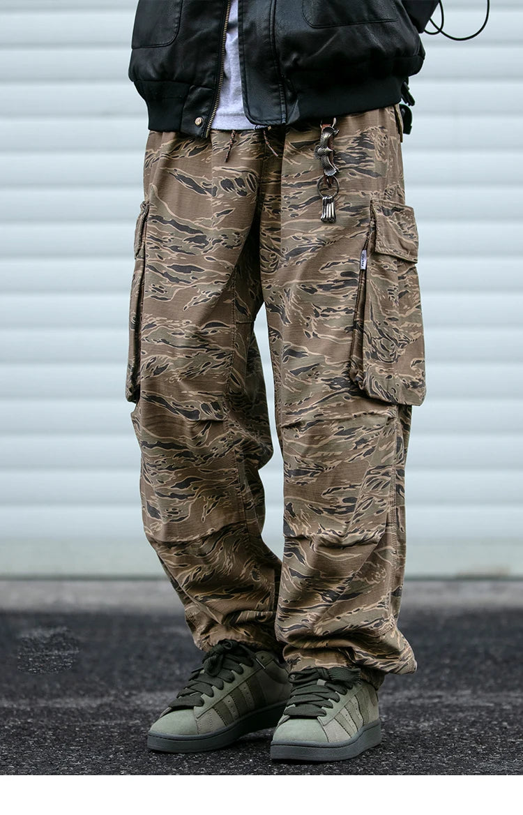 Camouflage Art Craft Cargo Pants , - Streetwear Pants - Slick Street