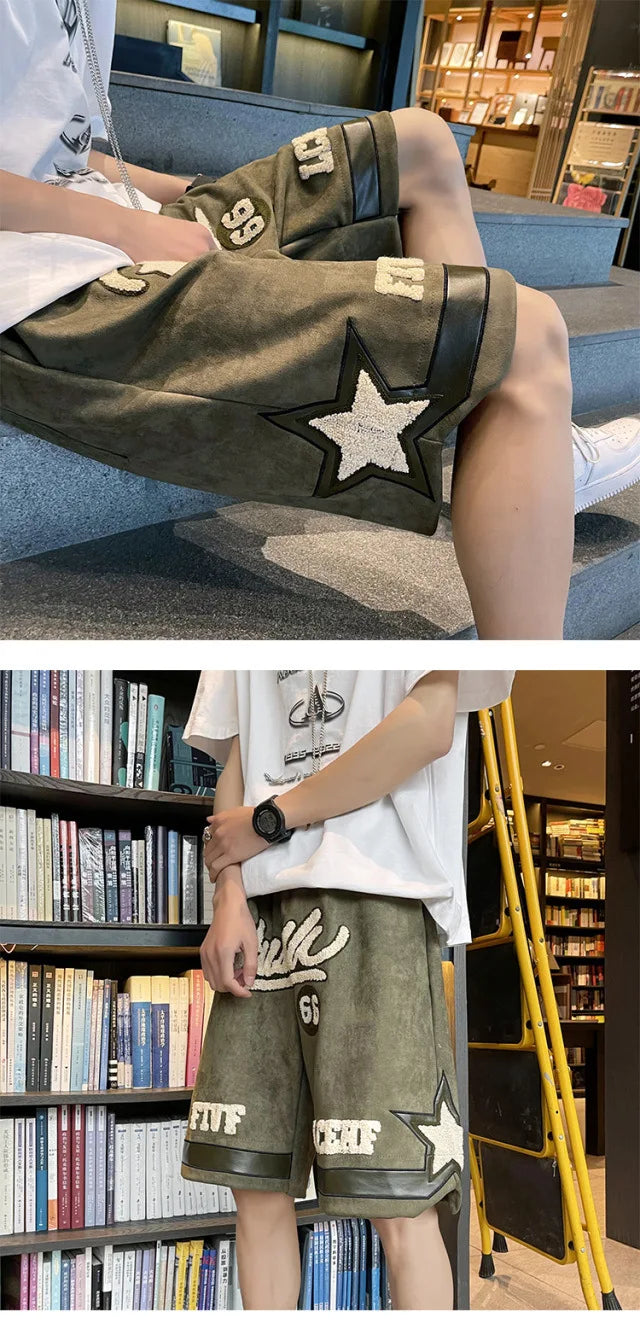 Number 66 Knee Length Shorts , - Streetwear Shorts - Slick Street