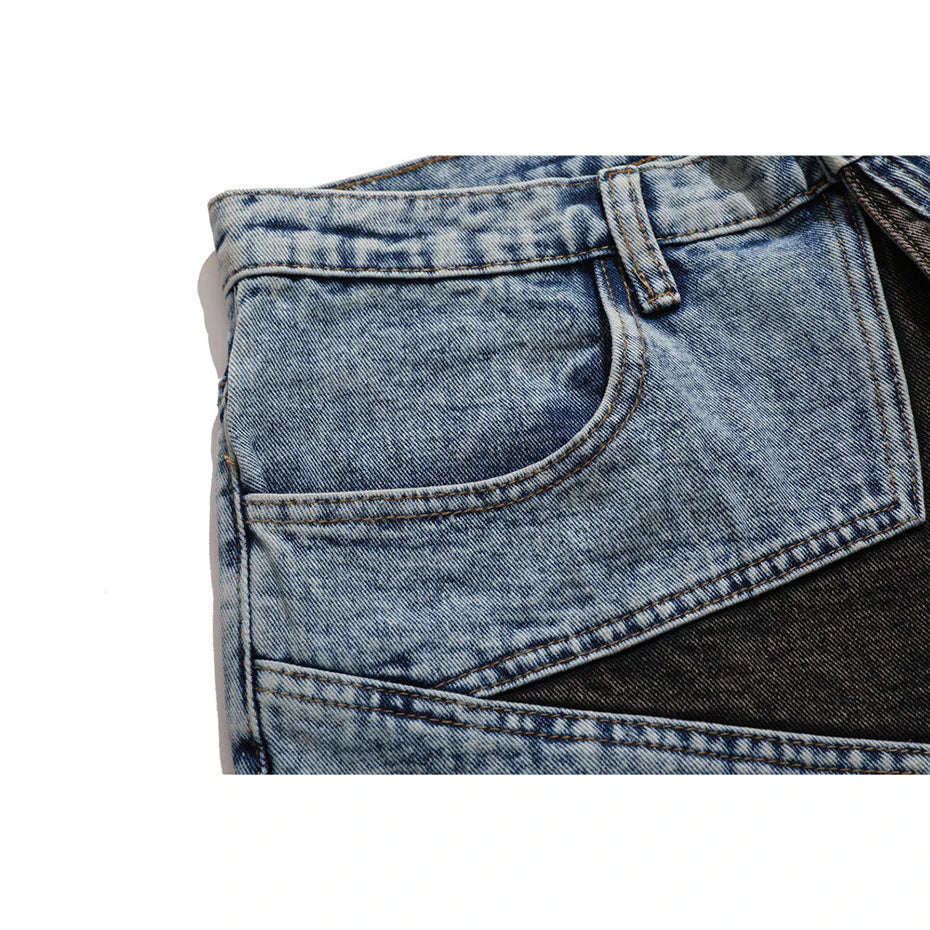 Star Denim Shorts , - Streetwear Shorts - Slick Street