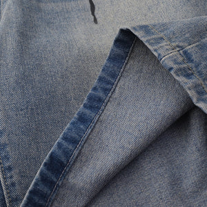 Tarantula Spider Graphic Denim Shorts ,  - Streetwear Shorts - Slick Street