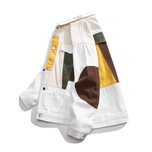 Color Block Multi Patchwork Jacket ,  - Streetwear Jacket - Slick Street