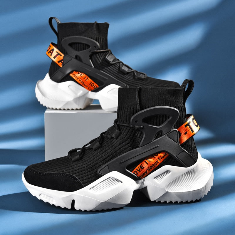 DNA Sock Sneakers Black, 39 - Streetwear Shoes - Slick Street