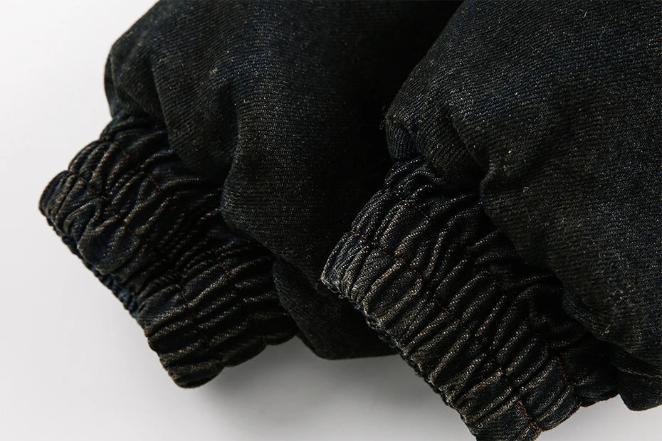 Coal Black Washed Fur Hooded Jacket , - Streetwear Jacket - Slick Street