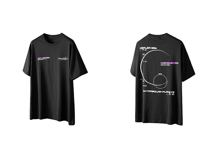 KEPLER-22 Extra Solar Planet Loose T-Shirt ,  - Streetwear T-Shirt - Slick Street