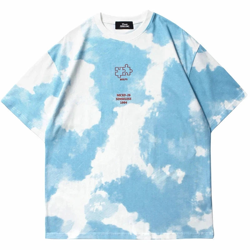 Tie Dye Senseless Jigsaw Puzzle T-Shirt ,  - Streetwear T-Shirt - Slick Street