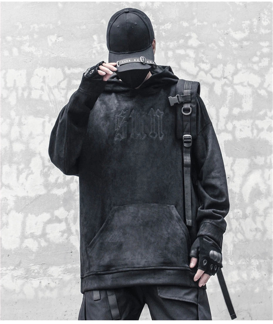 Sun AA Techwear Pullover Hoodie ,  - Streetwear Hoodie - Slick Street