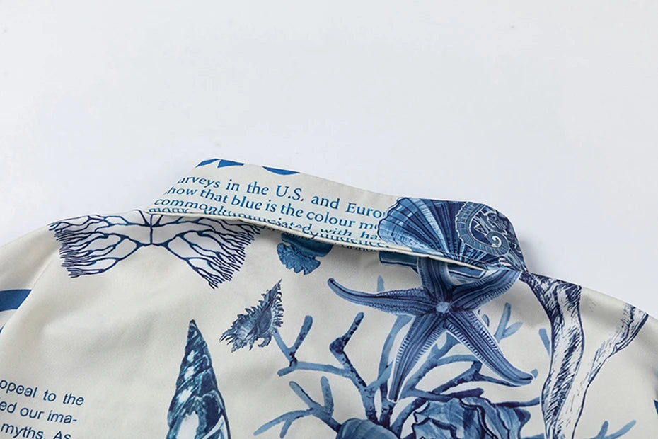 Marine Life Underwater World Short Sleeve Shirt , - Streetwear Shirt - Slick Street