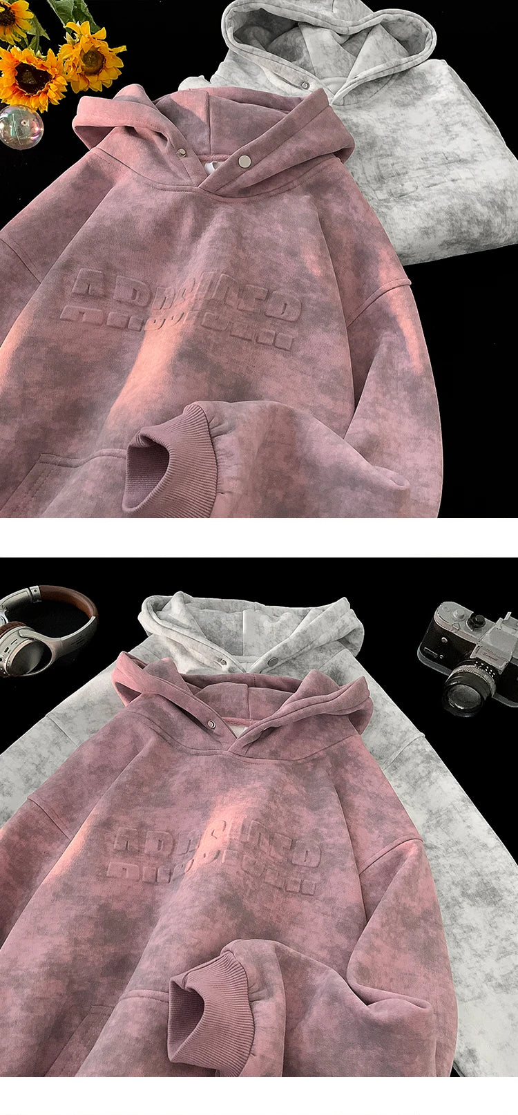 Tie-Dye Kangaroo Pocket Pullover Hoodie , - Streetwear Hoodie - Slick Street