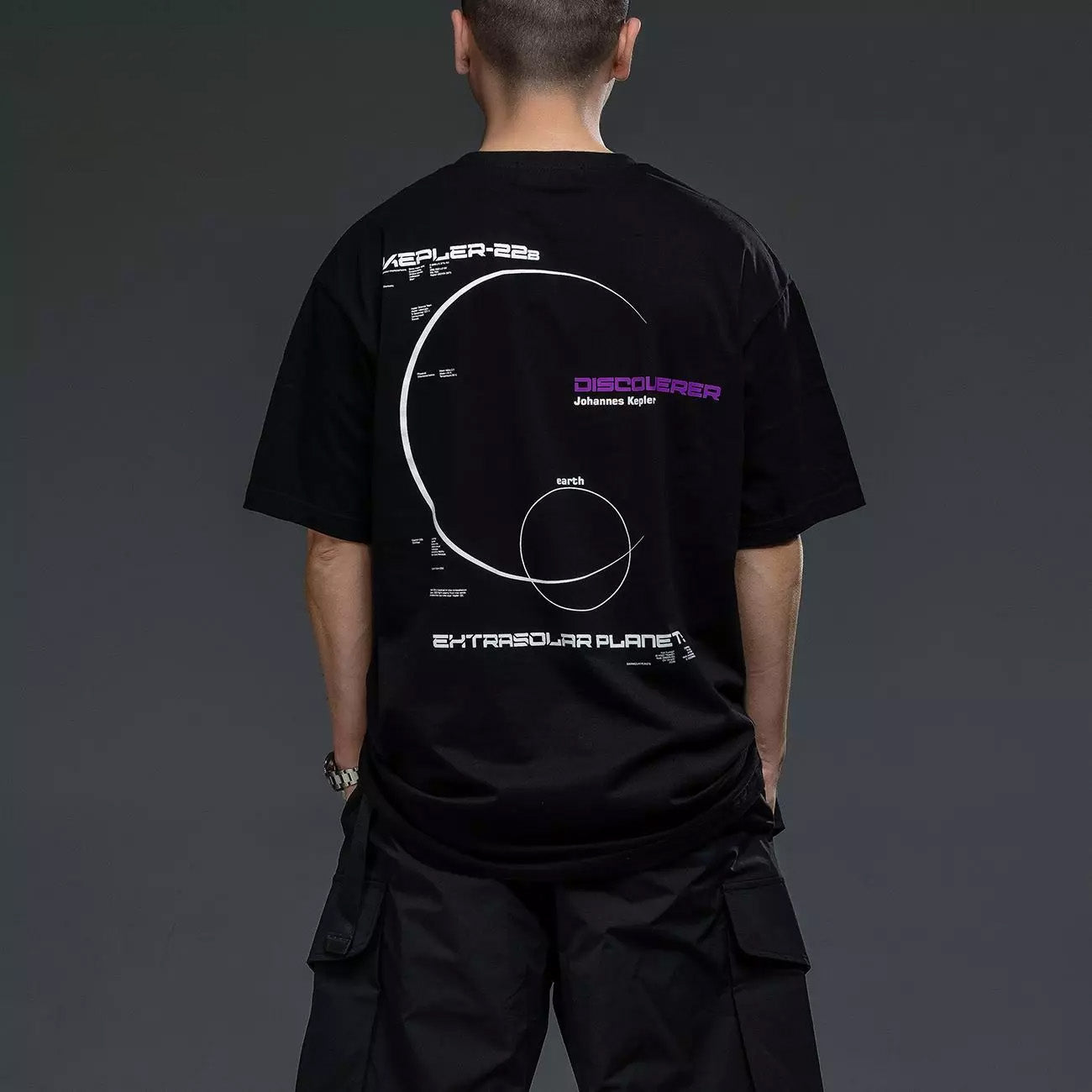 KEPLER-22 Extra Solar Planet Loose T-Shirt ,  - Streetwear T-Shirt - Slick Street