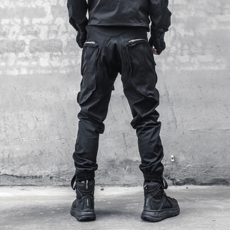 Dark Abyss V2 Cargo Pants , - Streetwear Pants - Slick Street