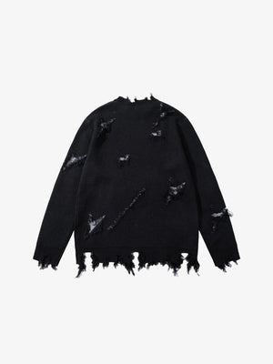 RA Distressed Sweatshirt , - Streetwear Sweatshirts - Slick Street