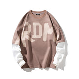 RDM Raglan Sleeve Sweatshirt Brown, XS - Streetwear Sweatshirts - Slick Street