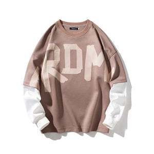 RDM Raglan Sleeve Sweatshirt Brown, XS - Streetwear Sweatshirts - Slick Street