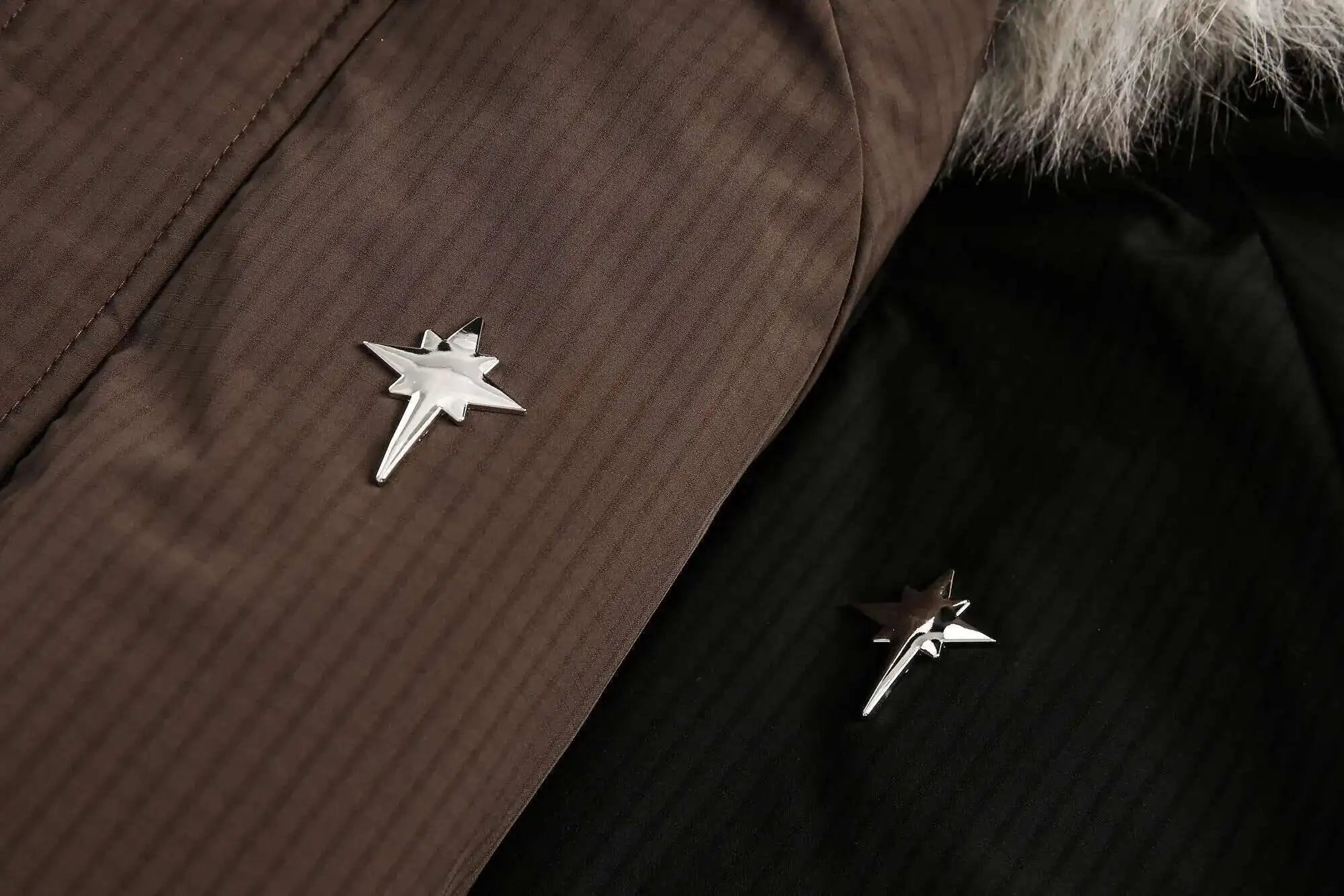 Star Pendant Winter Jacket , - Streetwear - Slick Street