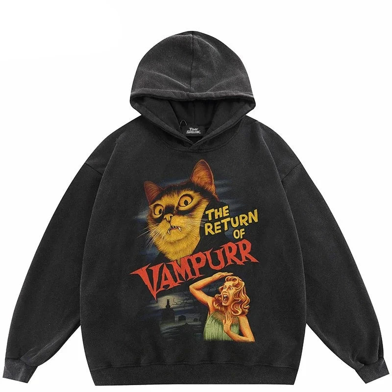 The Return Of Vampurr Scary Graphic Hoodie ,  - Streetwear Hoodie - Slick Street