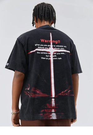 Final World Blast O-Neck Collar T-Shirt ,  - Streetwear T-Shirt - Slick Street