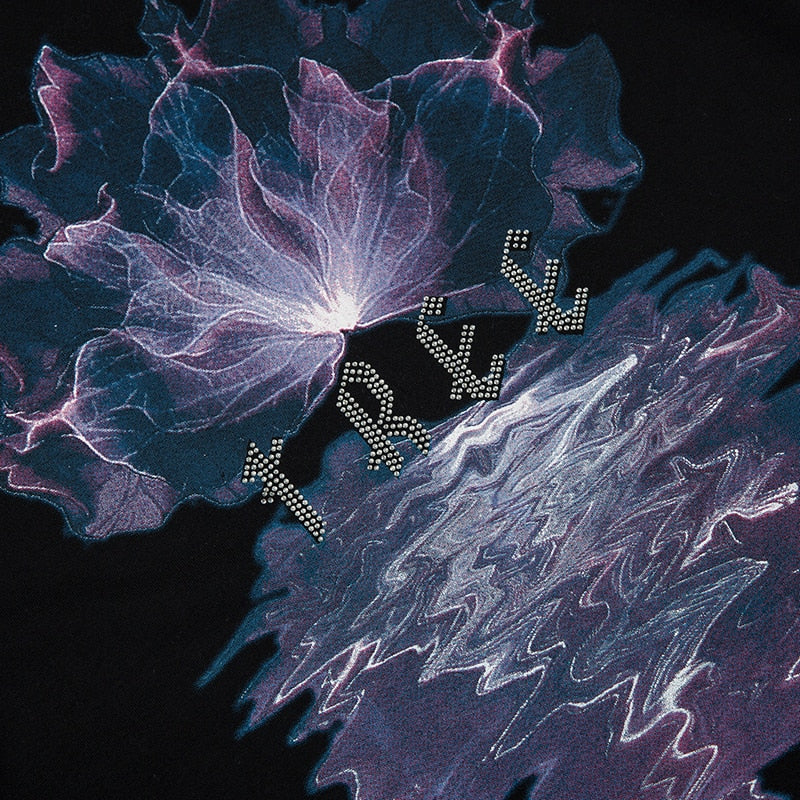 Indigo Lightning Reflection T-Shirt , - Streetwear T-Shirts - Slick Street