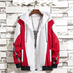 Main Stream Windbreaker Puffer Jacket Red, XS - Streetwear Jacket - Slick Street