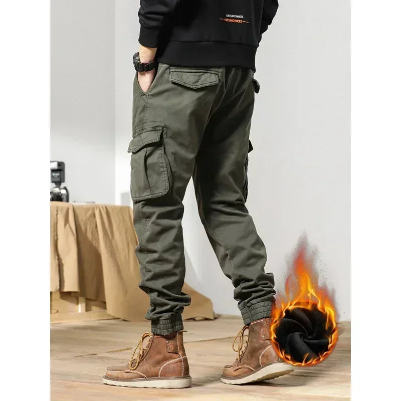 Slim Fit Elastic Ankle Pants , - Streetwear Pants - Slick Street