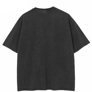 Blurry Red Face Graphic Loose T-Shirt ,  - Streetwear T-Shirt - Slick Street