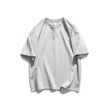 We lead, others copy© Casual Solid T-Shirt Light Gray, XXS - Streetwear T-Shirts - Slick Street