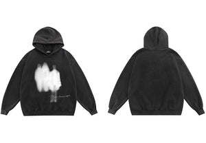 Gothic Washed Freak Ghost Protocol Hoodie ,  - Streetwear Hoodie - Slick Street