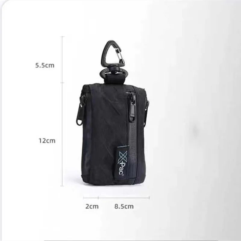 Black Color Zipper Belt Bag Black, - Streetwear Bag - Slick Street