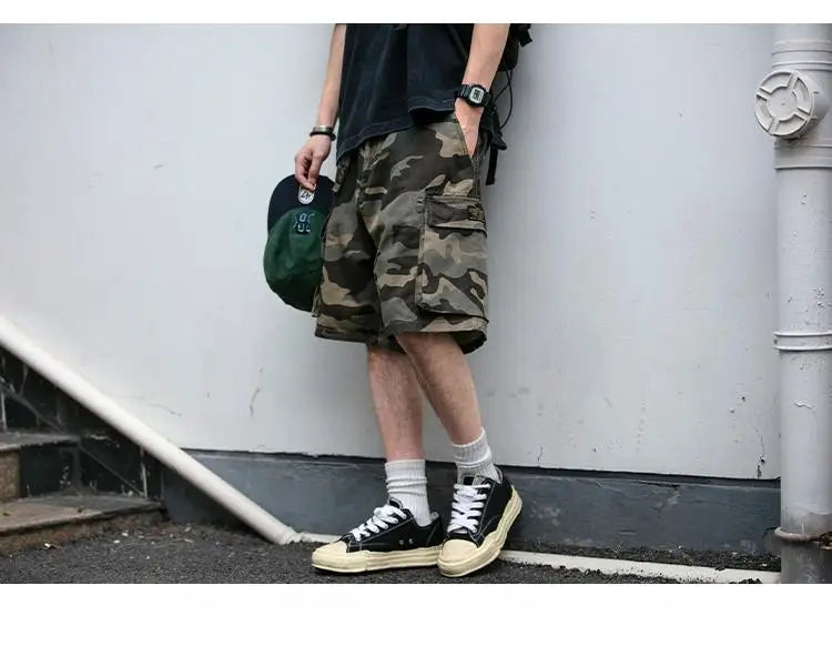 Camouflage Army Combat Style Shorts ,  - Streetwear Shorts - Slick Street