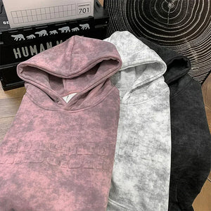 Tie-Dye Kangaroo Pocket Pullover Hoodie , - Streetwear Hoodie - Slick Street
