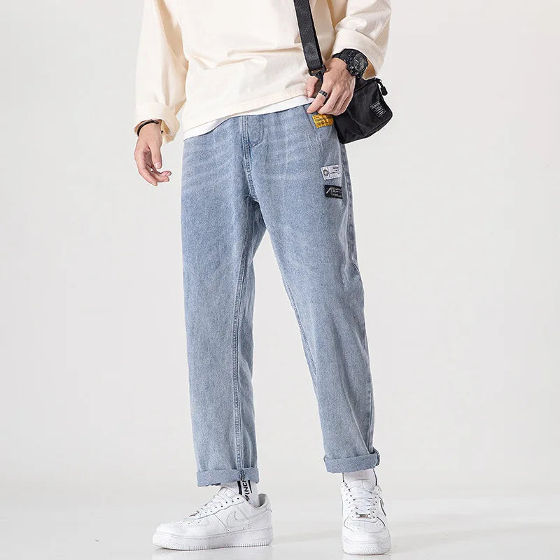 Ripped Nostalgic Denim Pants Light Blue, XS - Streetwear Pants - Slick Street