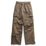 Ankle Zipper Style Cargo Pants Khaki, XS - Streetwear Pants - Slick Street