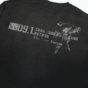 Force 09 Graphic Long Sleeve Tee , - Streetwear T-Shirts - Slick Street