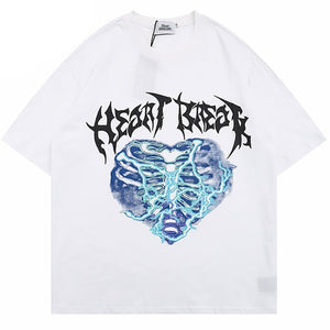 Thunderstroke Heart Break T-Shirt , - Streetwear T-Shirts - Slick Street