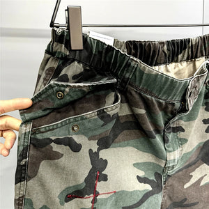 Tactical Camouflage Knee Length Shorts , - Streetwear Shorts - Slick Street