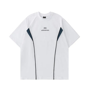 SC Achievement O-Neck T-Shirt White, XS - Streetwear T-Shirt - Slick Street